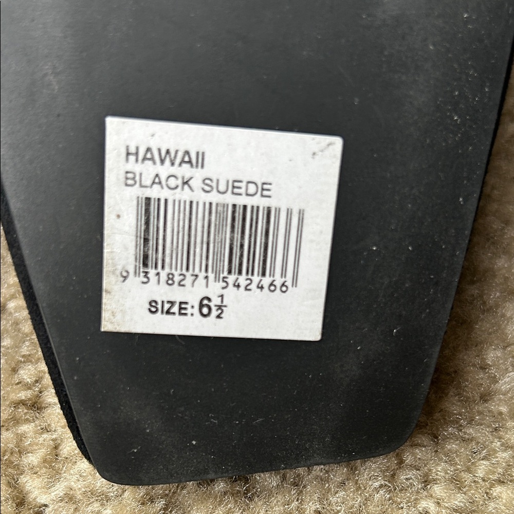 Tony Bianco Hawaii Black Suede Square-Toe Flats - Picture 5 of 8
